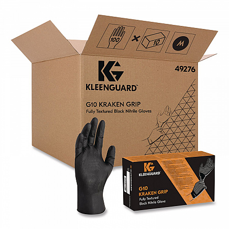 G10 Kraken Grip Nitrile Gloves, Small, 6 mil Thick, 9.5