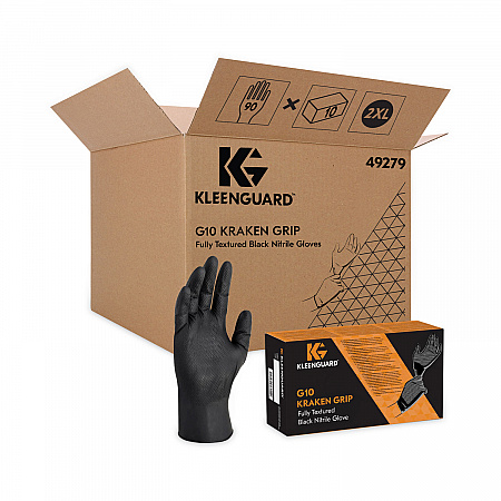 G10 Kraken Grip Nitrile Gloves, Powder-Free, XX-Large, 6 mil Thick, 9.5