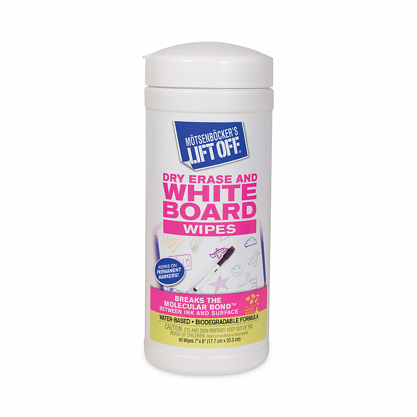 Dry Erase Board Cleaner Wipes, 7 x 12, 40/Canister (42703EA)