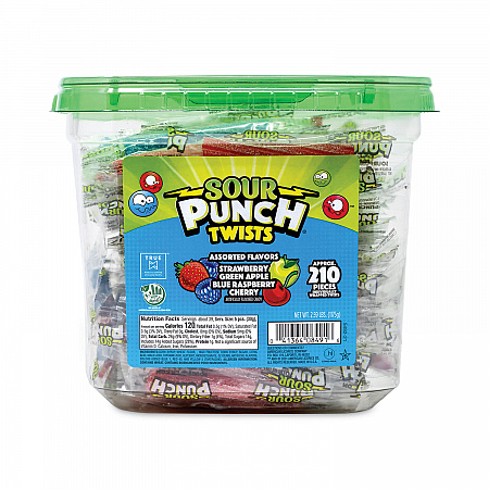 Twists, Variety, 2.59 lb Tub, Approx. 210 Pieces (20916848)