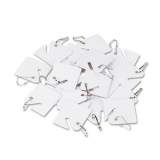 SecurIT Replacement Slotted Key Cabinet Tags, 1 5/8 x 1 1/2, White, 20/Pack (94190027)