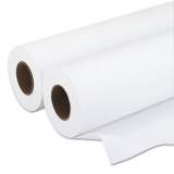 Iconex Amerigo Wide-Format Paper, 3" Core, 20 lb, 18" x 500 ft, Smooth White, 2/Pack (90750200)