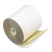 Iconex Impact Printing Carbonless Paper Rolls, 2.25" x 70 ft, White/Canary, 50/Carton (90770444)