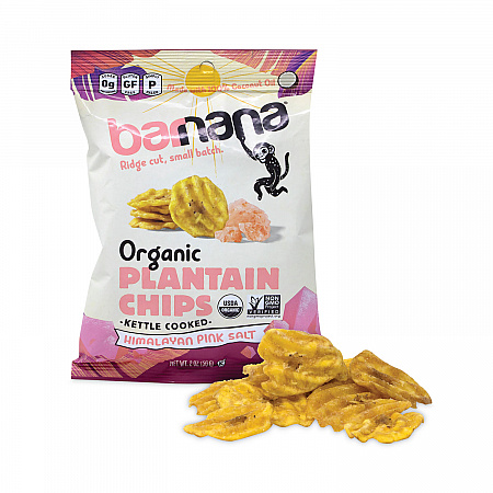 Himalayan Pink Sea Salt Plantain Chips, 2 oz Bags, 12/Pack (60730318)