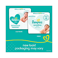 Sensitive Baby Wipes, 1-Ply, 6.8 x 7, Unscented, White, 56/Pack, 8 Packs/Carton (87076)