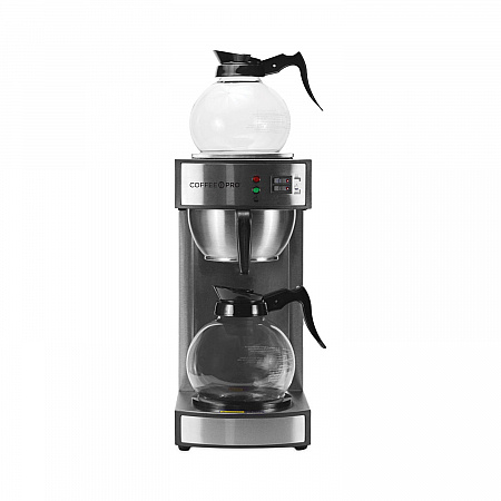 Two-Burner Institutional Coffeemaker, 10/12 Cup, 8.75 x 14.75 x 15.25, Stainless Steel (CPRLG2)