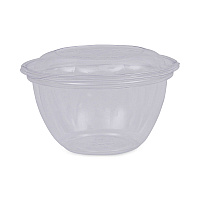 Renewable and Compostable Containers, 18 oz, 5.5" Diameter x 2.3" h, Clear, Plastic, 150/Carton (EPSB18)