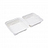 Molded Fiber Hinged Clamshell Containers, 6 x 6 x 3, White, Sugarcane, 50/Pack, 10 Packs/Carton (EPHC6)