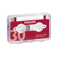 Philips Audio and Dictation Mini Cassette, 30 Minutes (15 x 2), 10/Pack (LFH000560)