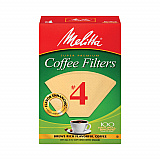 Melitta Coffee Filters, #4, 8 to 12 Cup Size, Cone Style, 100 Filters/Pack, 3/Pack (22000695)