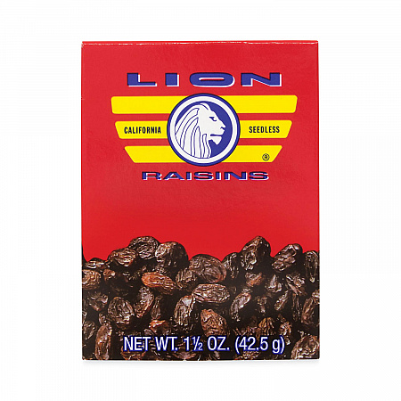 California Seedless Raisins, 1.5 oz Box, 6/Pack (30801001)