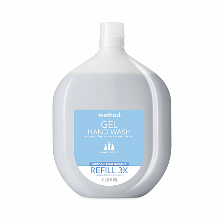 Gel Hand Wash Refill Tub, Sweet Water Scent, 34 oz, 4/Carton (378682)
