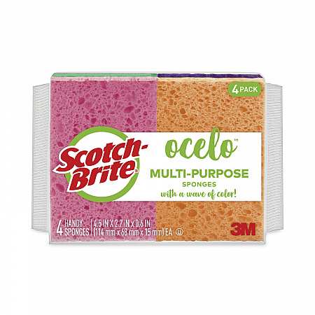 Vibrant Color Sponges, 4.7 x 3, 0.6