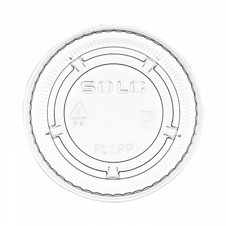 Portion/Souffle Cup Lids, Fits 1.5 oz to 2.5 oz Portion Containers, Plastic, Clear, 125/Sleeve, 20 Sleeves/Carton (PL2PP)