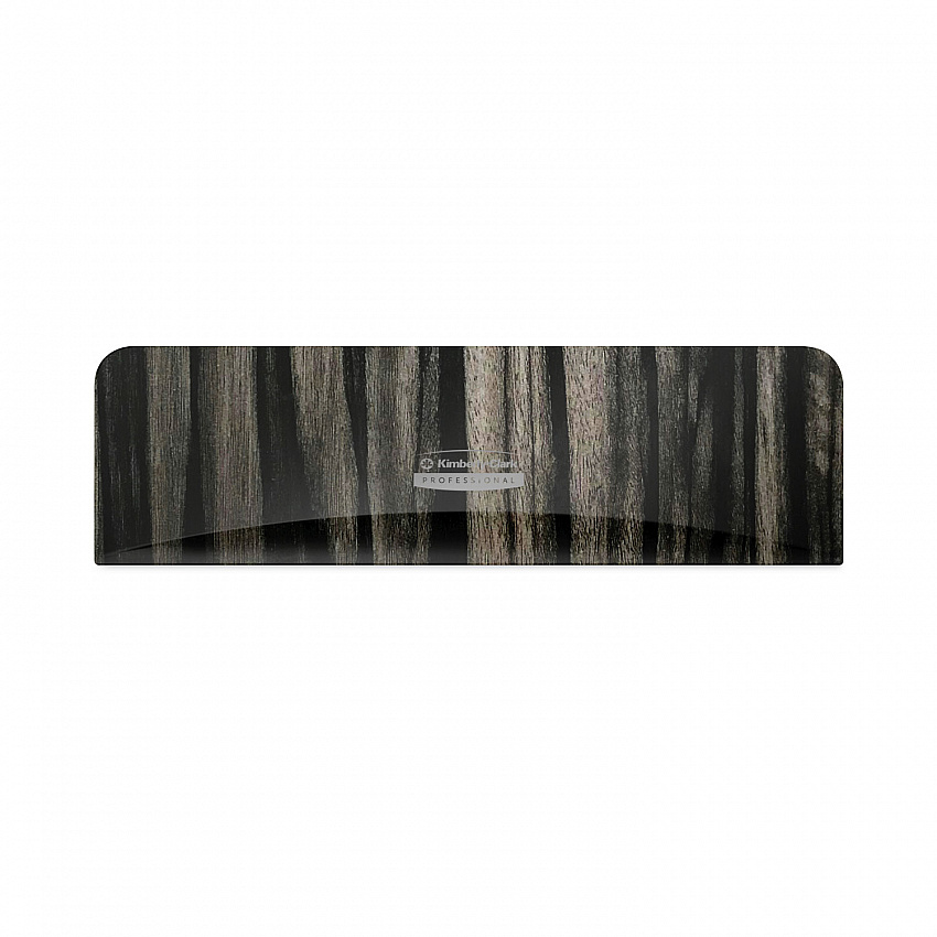 ICON Faceplate for Coreless Standard Roll Toilet Paper Dispenser, 3.56 x 12 x 1.5, Ebony Woodgrain (58832)