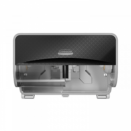 ICON Coreless Standard Roll Toilet Paper Dispenser, 8.43 x 13 x 7.25, Black Mosaic (58722)