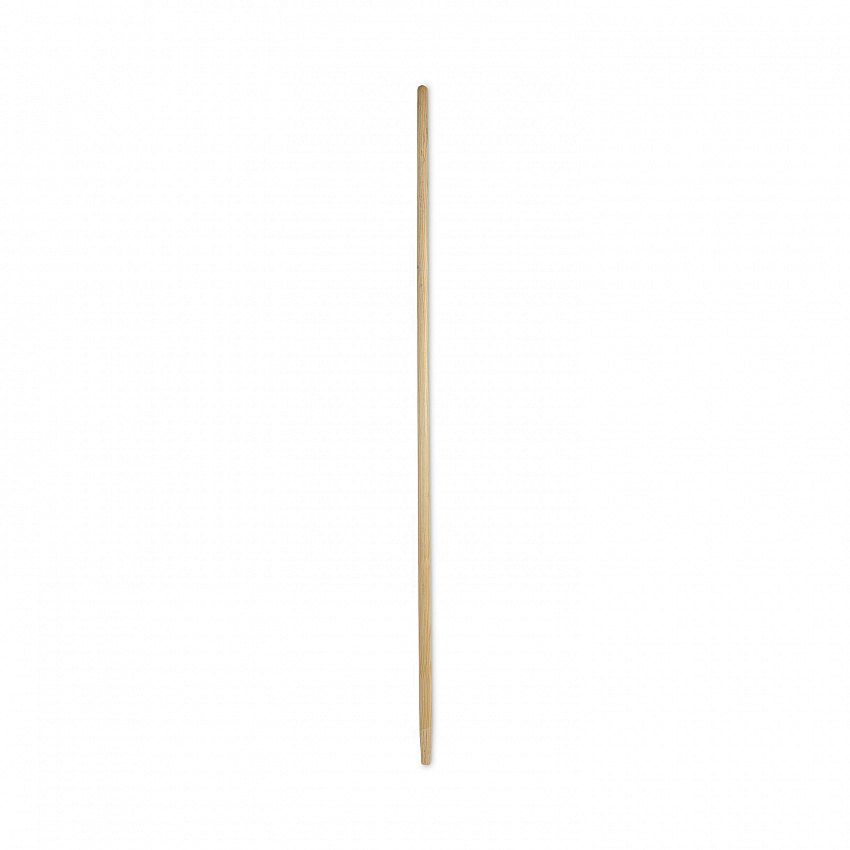 Tapered End Broom Handle, Lacquered Wood, 1.13" dia x 60", Natural (125)
