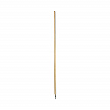 Metal Tip Threaded Hardwood Broom Handle, 1.13" dia x 60", Natural (138)