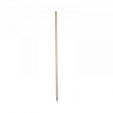 Metal Tip Threaded Hardwood Broom Handle, 1.13