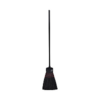 Maid Broom, Plastic Bristles, 54" Overall Length, Dozen (916P)