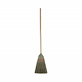Mixed Fiber Maid Broom, Mixed Fiber Bristles, 55" Overall Length, Natural, 12/Carton (920YCT)