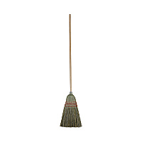 Mixed Fiber Maid Broom, Mixed Fiber Bristles, 55" Overall Length, Natural, 12/Carton (920YCT)