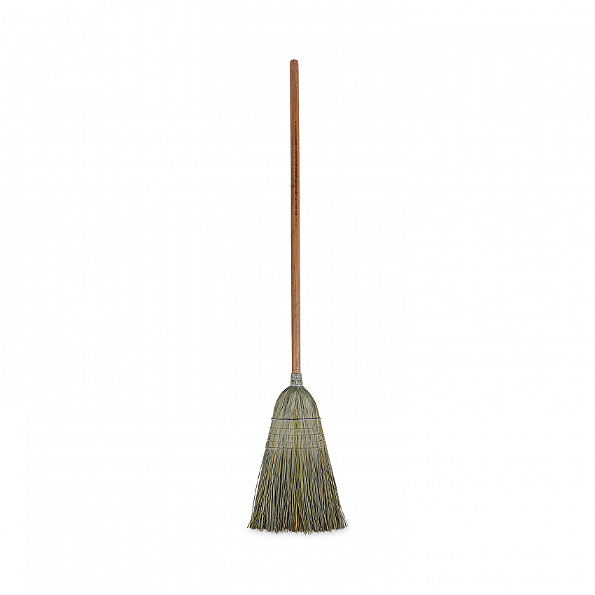 Warehouse Broom, Yucca Corn Fiber Bristles, 56" Overalll Length, Natural, 12/Carton (932YCT)