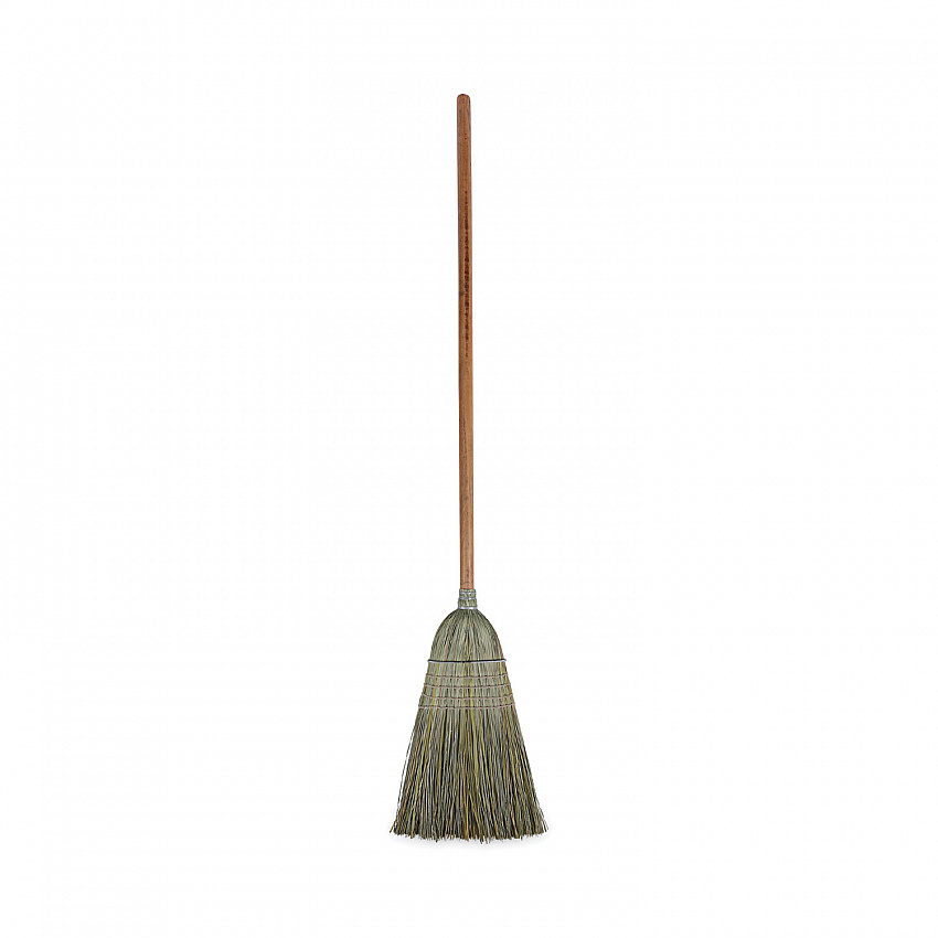 Warehouse Broom, Yucca/Corn Fiber Bristles, 56" Overall Length, Natural (932YEA)