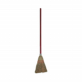 Corn Fiber Lobby/Toy Broom, Corn Fiber Bristles, 39" Overall Length, Red (951TEA)