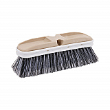 Polystyrene Vehicle Brush with Vinyl Bumper, Black/White Polystyrene Bristles, 10" Brush (8410)