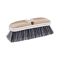 Polystyrene Vehicle Brush with Vinyl Bumper, Black/White Polystyrene Bristles, 10" Brush (8410)