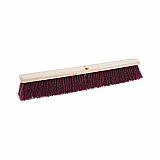 Floor Brush Head, 3.25" Maroon Stiff Polypropylene Bristles, 24" Brush (20324)
