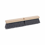Floor Brush Head, 3" Gray Flagged Polypropylene Bristles, 18" Brush (20418)