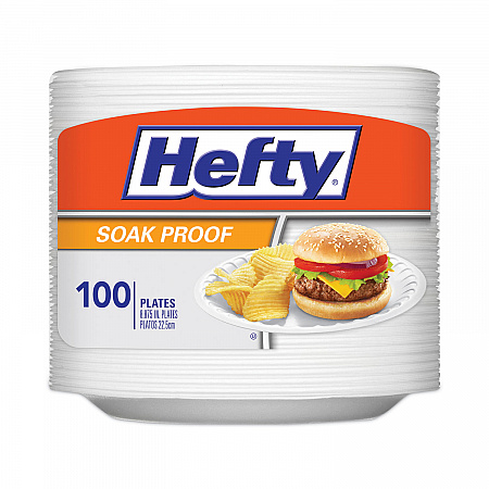 Soak Proof Tableware, Plate, Foam, 8.88