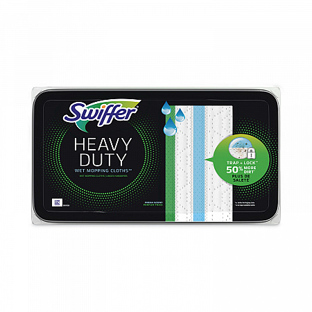 Heavy-Duty Wet Refill Cloths, 10 x 8, Open Window Fresh, 20/Tub, 6 Tubs/Carton (76472)