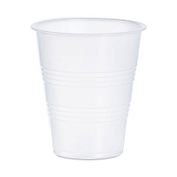 High-Impact Polystyrene Cold Cups, 7 oz, Plastic, Translucent, 100/Sleeve, 25 Sleeves/Carton (Y7)