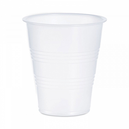 High-Impact Polystyrene Cold Cups, 7 oz, Plastic, Translucent, 100/Sleeve, 25 Sleeves/Carton (Y7)