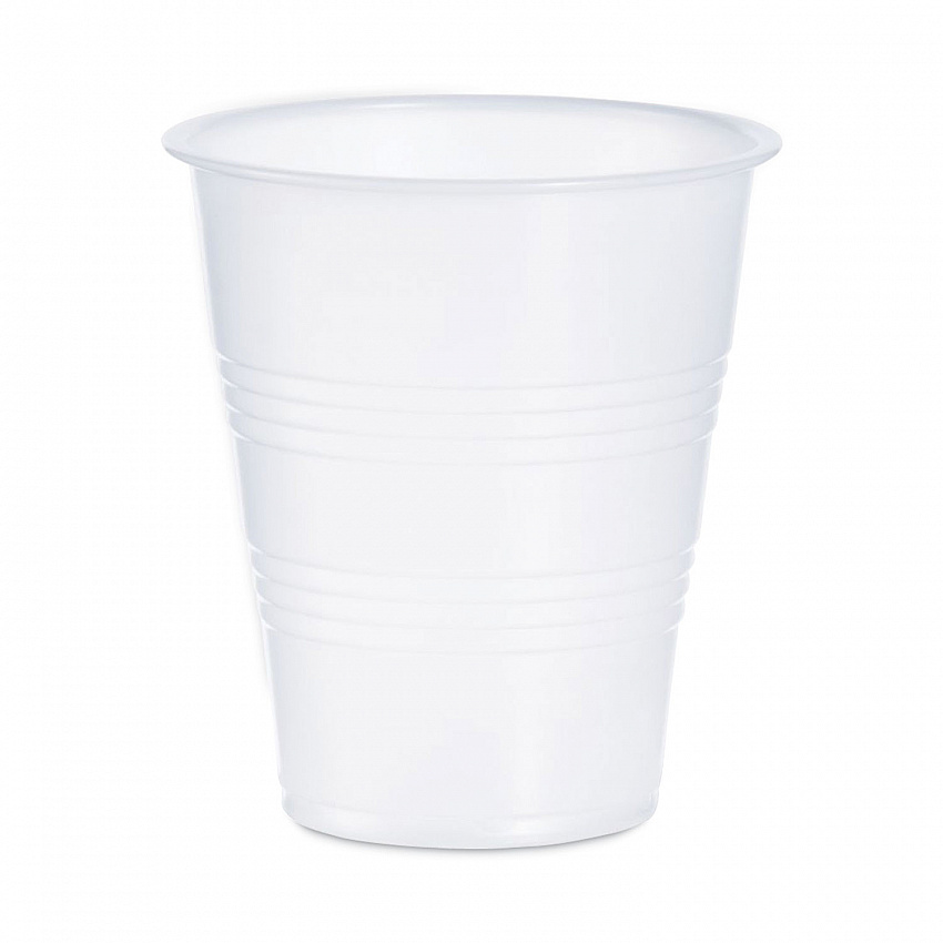 High-Impact Polystyrene Cold Cups, 7 oz, Plastic, Translucent, 100/Sleeve, 25 Sleeves/Carton (Y7)