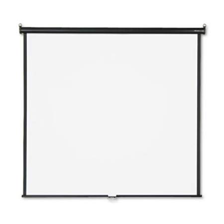 Quartet Wall or Ceiling Projection Screen, 70 x 70, White Matte Finish (670S)