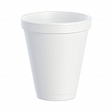 Foam Drink Cups, 12 oz, Squat, White, 1,000/Carton (12J16)