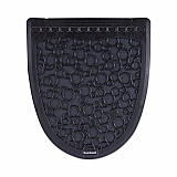 Disposable Urinal Floor Mat 2.0, Shield-Shaped, Black/Gray Slip-Resistant Surface, 17.5" x 20", 6/Carton (UMBB)