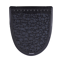 Disposable Urinal Floor Mat 2.0, Shield-Shaped, Black/Gray Slip-Resistant Surface, 17.5" x 20", 6/Carton (UMBB)