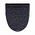Disposable Urinal Floor Mat 2.0, Shield-Shaped, Black/Gray Slip-Resistant Surface, 17.5