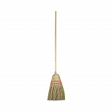 Parlor Broom, Yucca/Corn Fiber Bristles, 56" Overall Length, Natural, 12/Carton (926YCT)