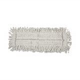 Disposable Cut End Dust Mop Head, Cotton/Synthetic, 24 x 5, White (1624)