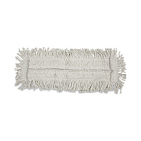 Disposable Cut End Dust Mop Head, Cotton/Synthetic, 24 x 5, White (1624)