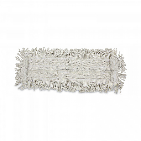 Disposable Cut End Dust Mop Head, Cotton/Synthetic, 24 x 5, White (1624)