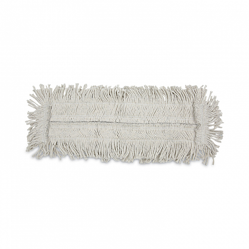 Disposable Cut End Dust Mop Head, Cotton/Synthetic, 24 x 5, White (1624)