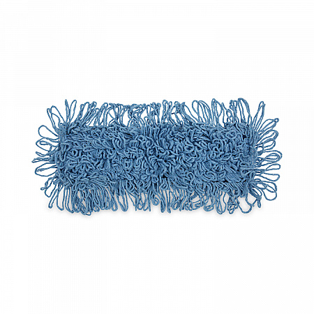 Dust Mop Head, Looped-End, Cotton/Synthetic Fibers, 18 x 5, Blue (1118)