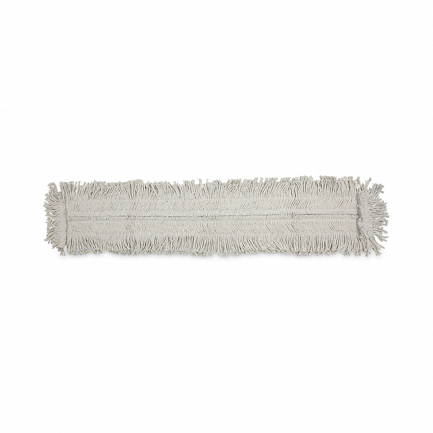 Disposable Dust Mop Head, Cotton/Synthetic Fibers, 48 x 5, White (1648)